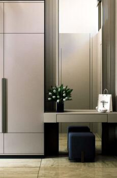 Wardrobe with dressing table