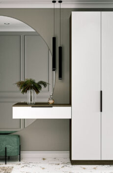 Wardrobe with dressing table