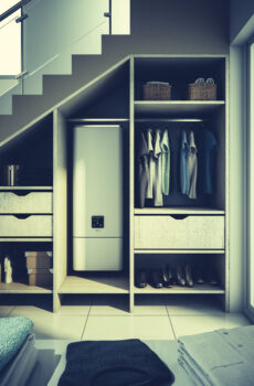 under-stairs storage furniture