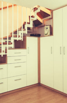 under-stairs storage furniture