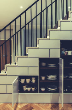 under-stairs storage furniture