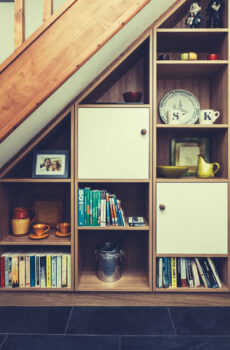 under-stairs storage furniture