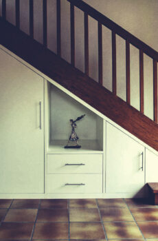 under-stairs storage furniture