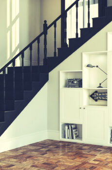 under-stairs storage furniture